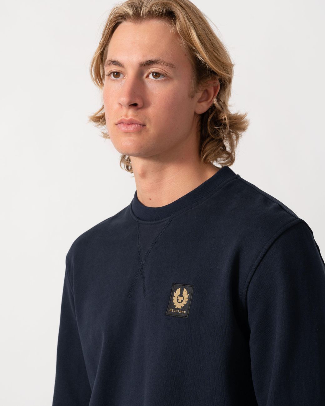 Belstaff Blue Logo Sweatshirt for men