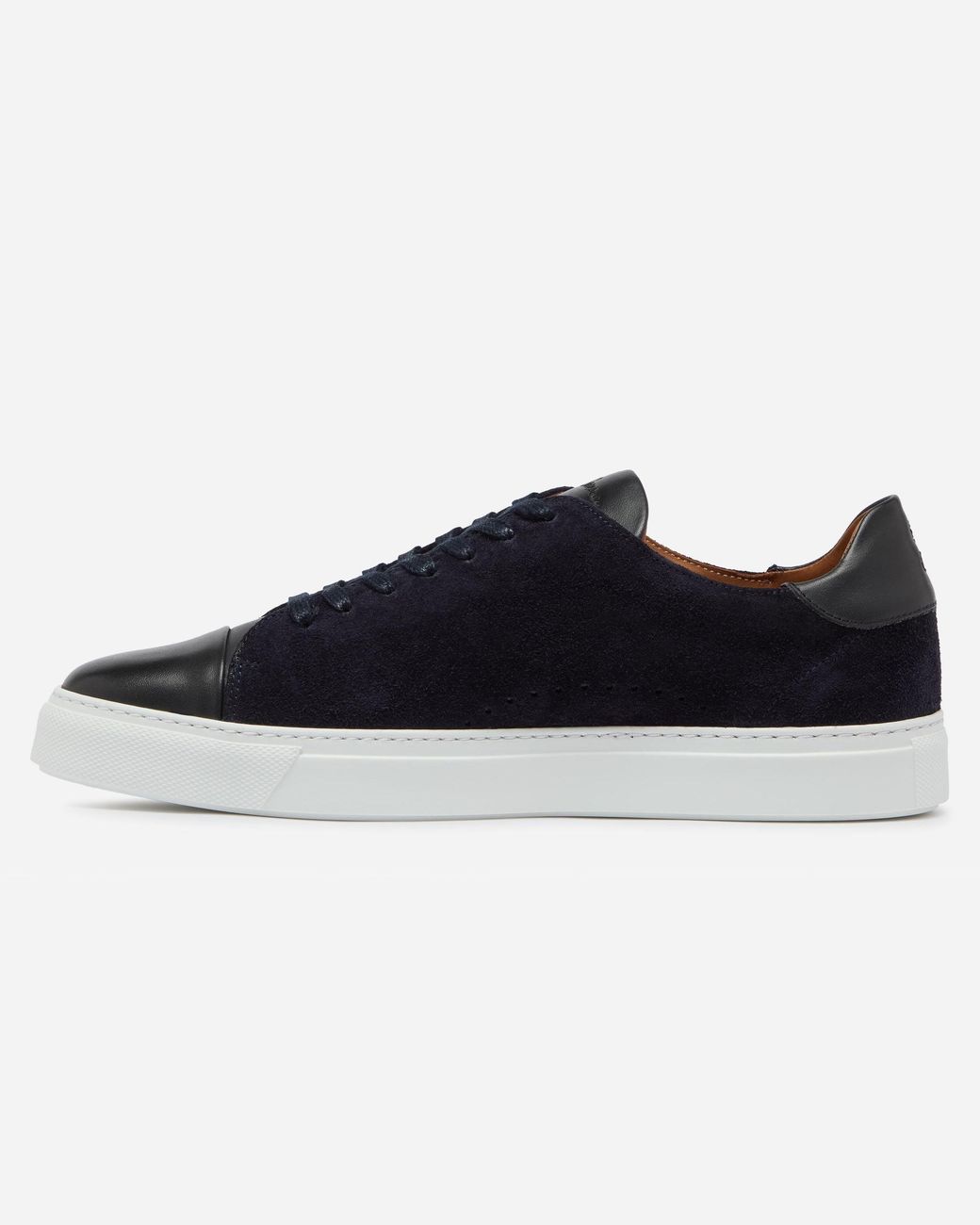 Oliver Sweeney Blue Capelo Calf Suede Cupsole Trainers for men