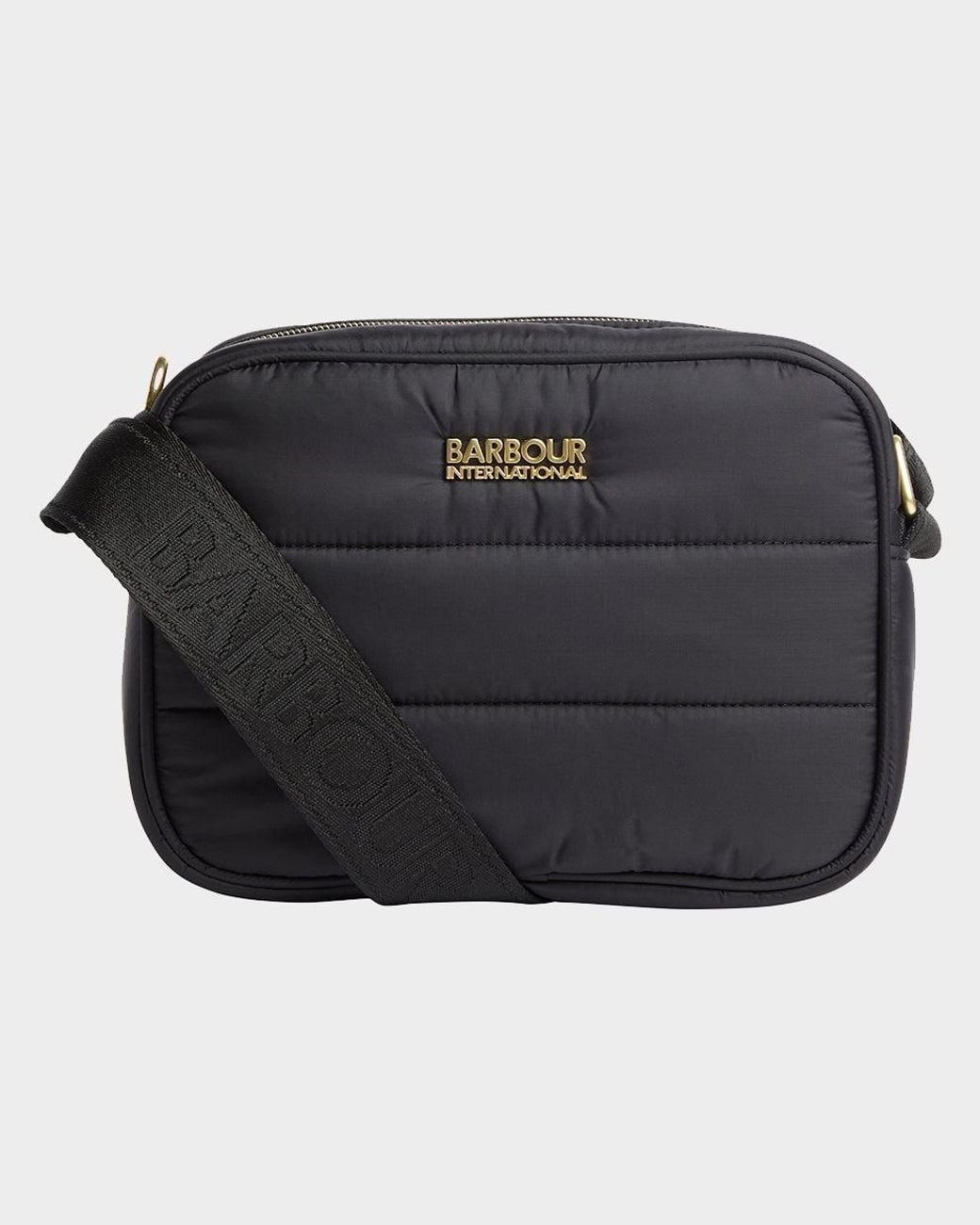 Barbour Black Monaco Baffle Quilt Crossbody Bag