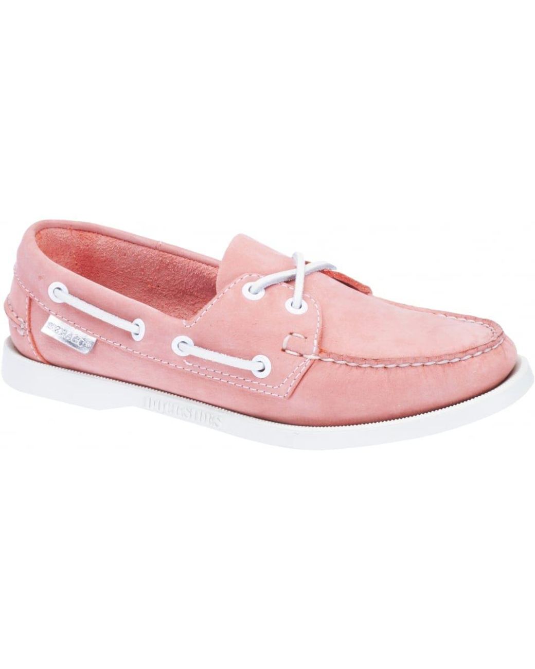 Sebago Docksides Ladies Boat Shoe in Pink | Lyst