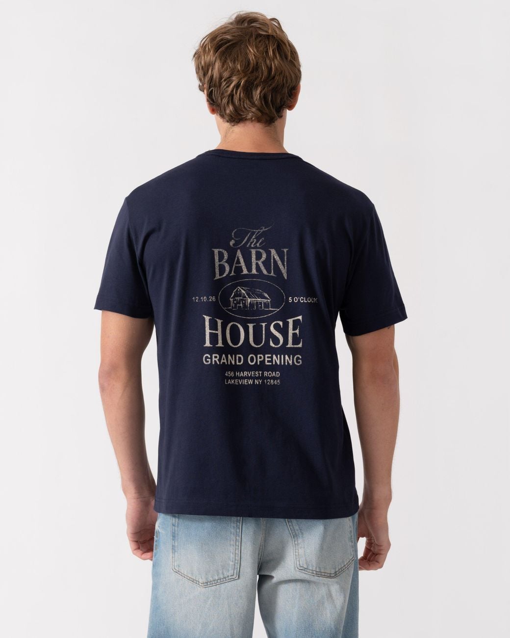 Gant Blue Short Sleeve Small Graphic Logo T-Shirt for men