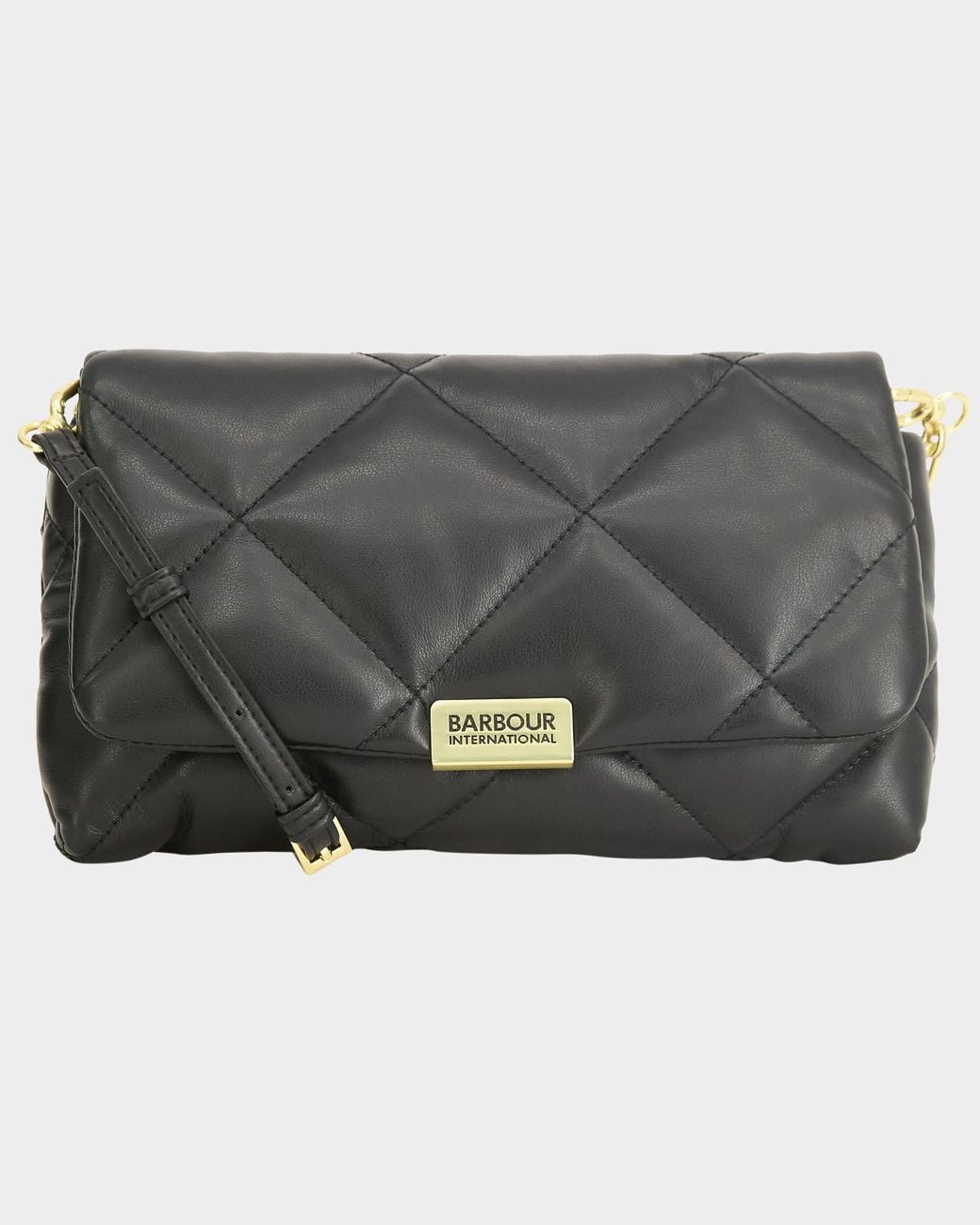 Barbour Gray Soft Quilt Crossbody Bag
