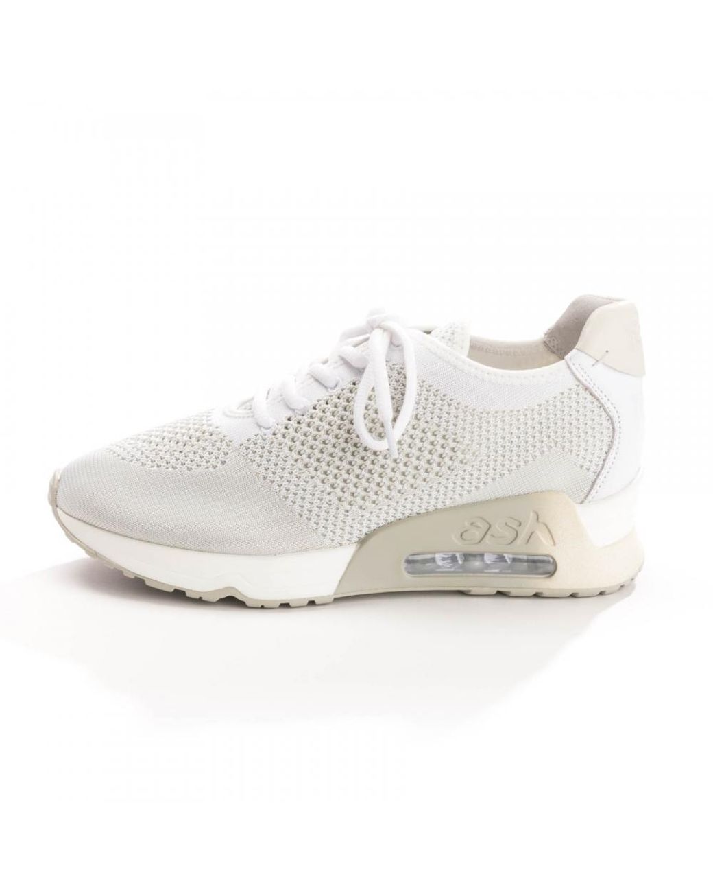 Ash Lucky Knit Trainers in White | Lyst