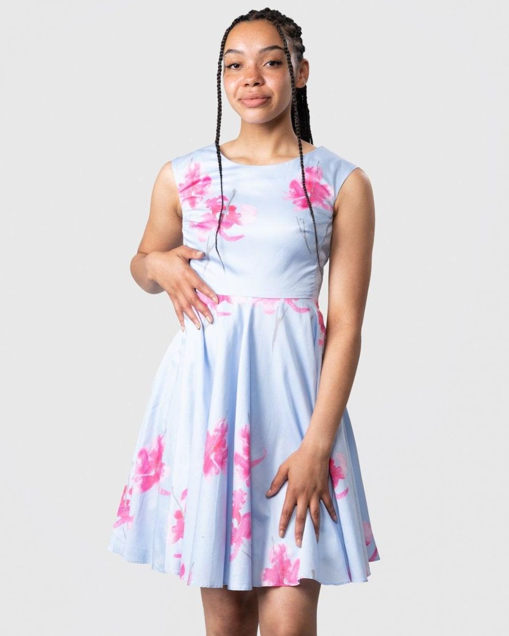 Joules White Amelie Dress
