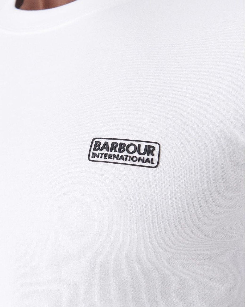 Barbour White Small Logo T-Shirt for men