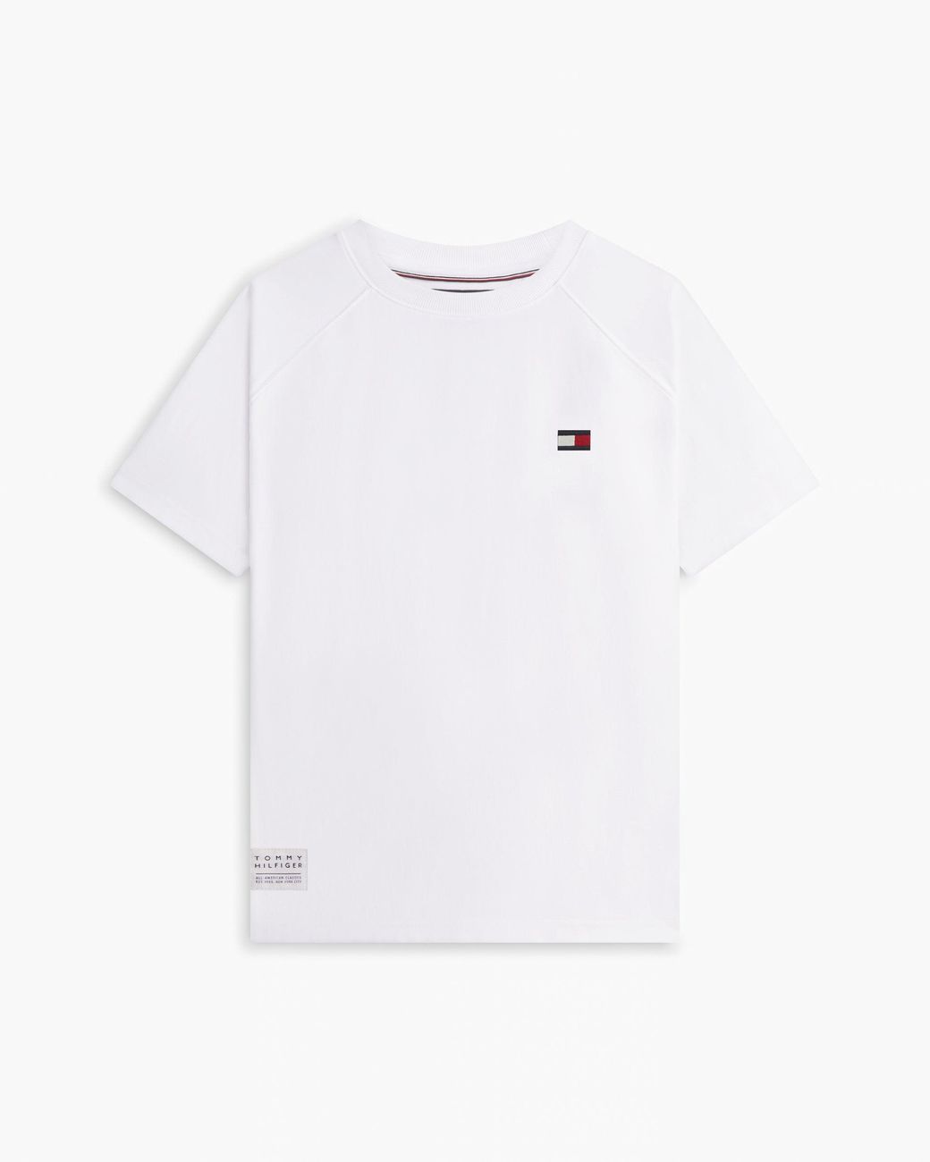 Tommy Hilfiger White Tommy Flag Elevated T-Shirt for men
