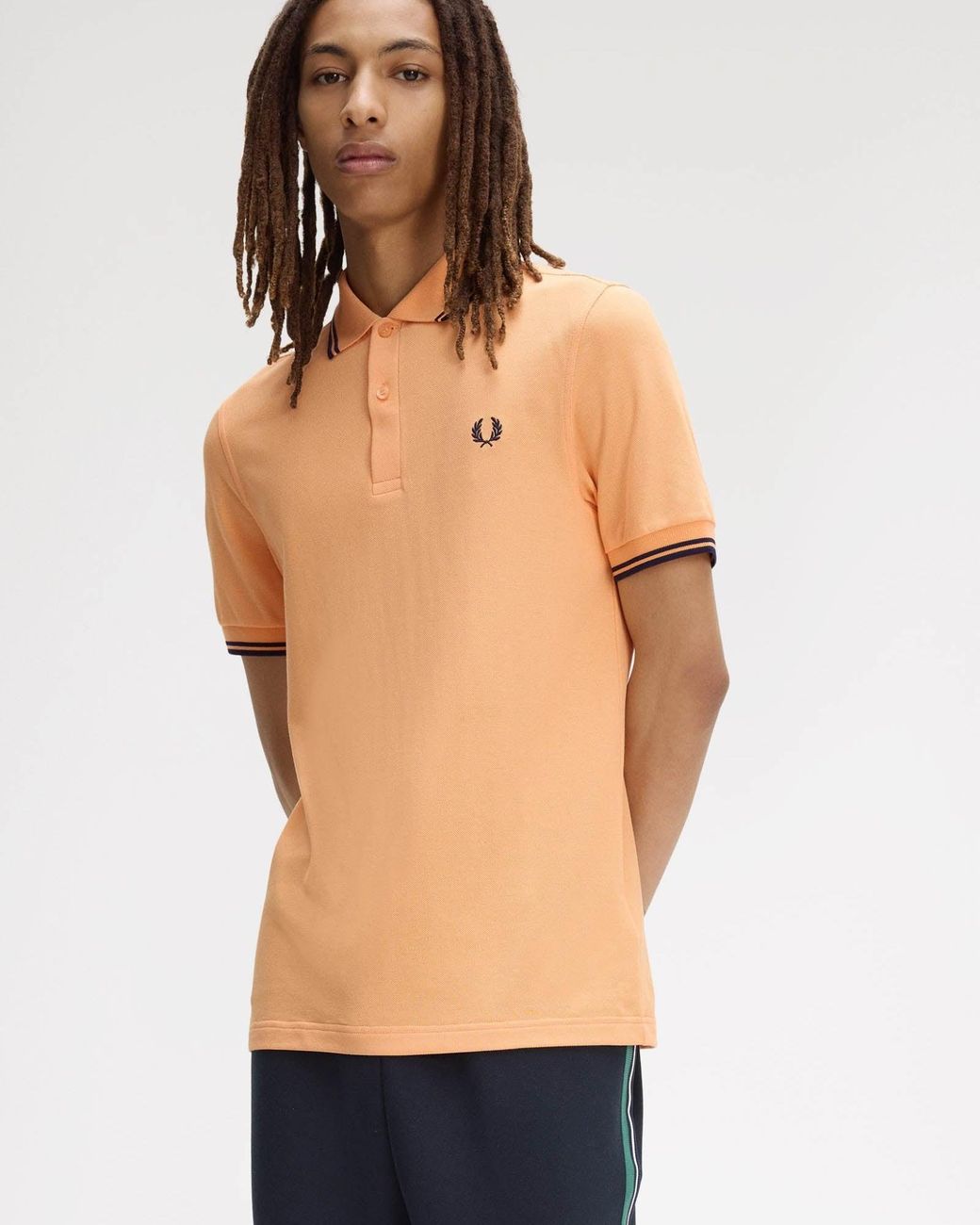 Fred Perry Natural Twin Tipped Signature Polo Shirt for men