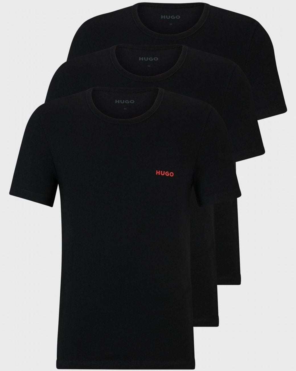 HUGO Black Three-Pack Of Underwear T-Shirts for men