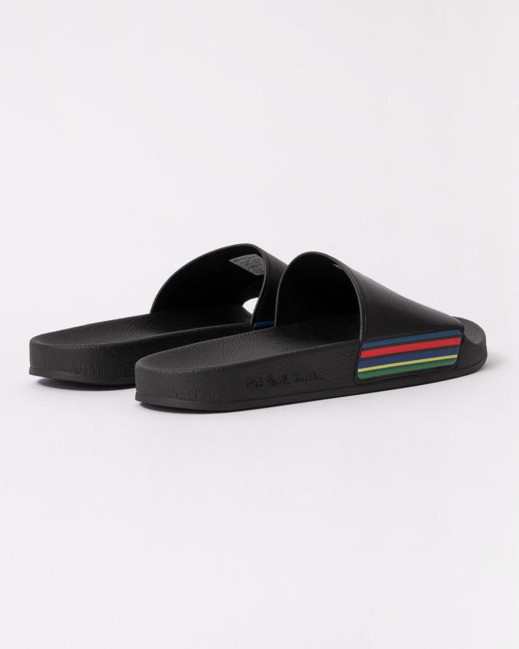Paul Smith Black Zed Sports Stripe Sandals for men