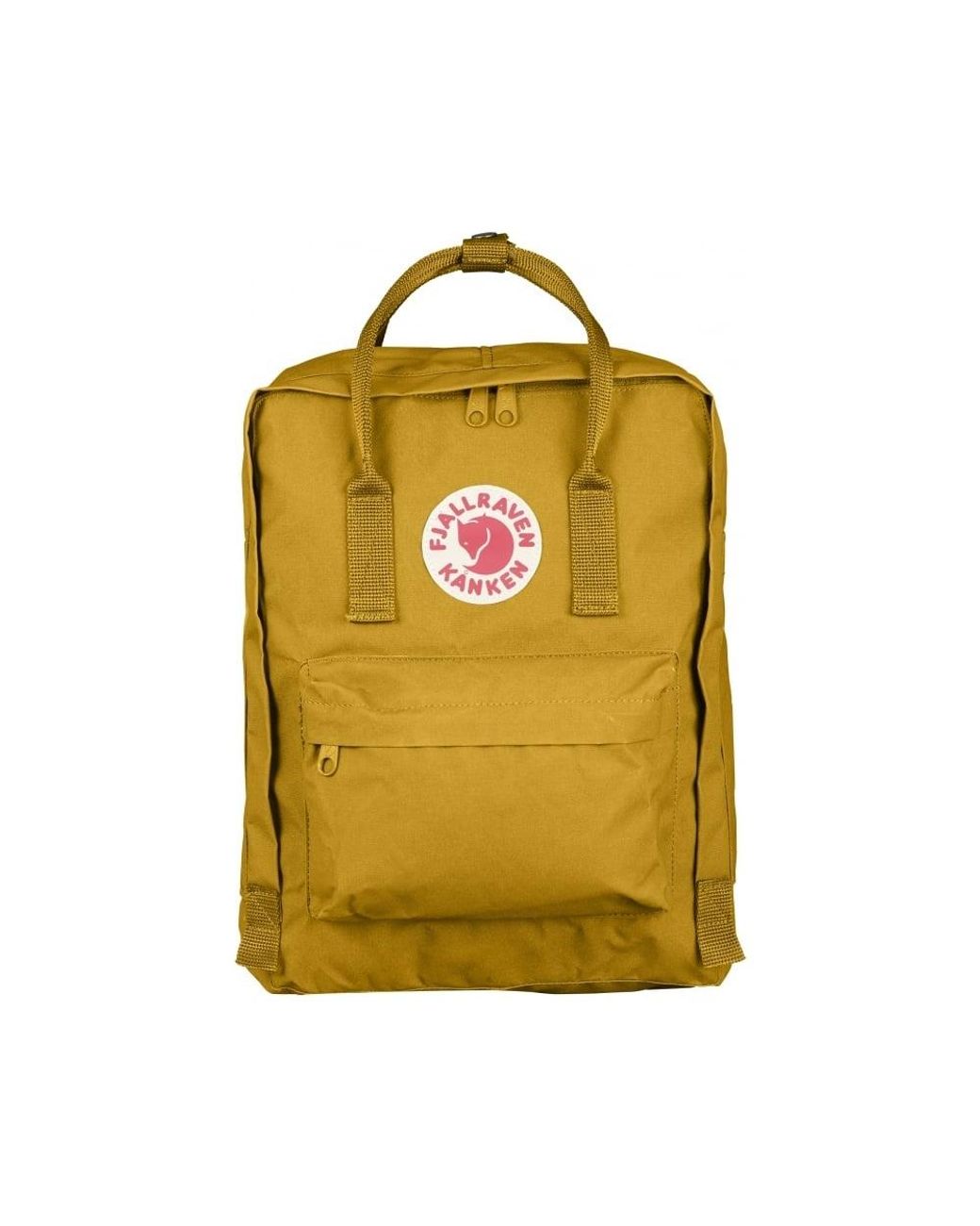 yellow backpack fjallraven