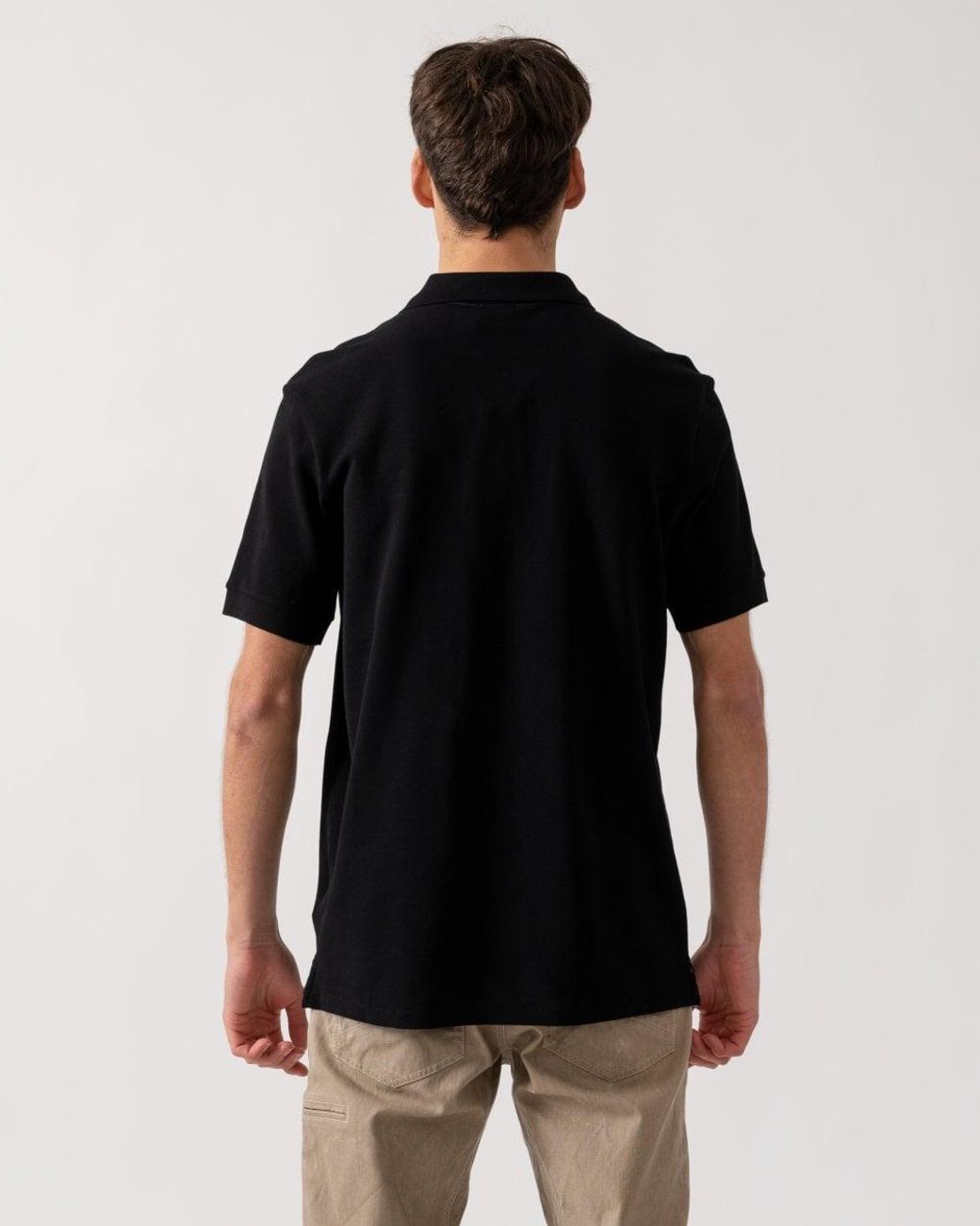 Paul Smith Black Ps Organic Cotton Zebra Logo Polo Shirt for men