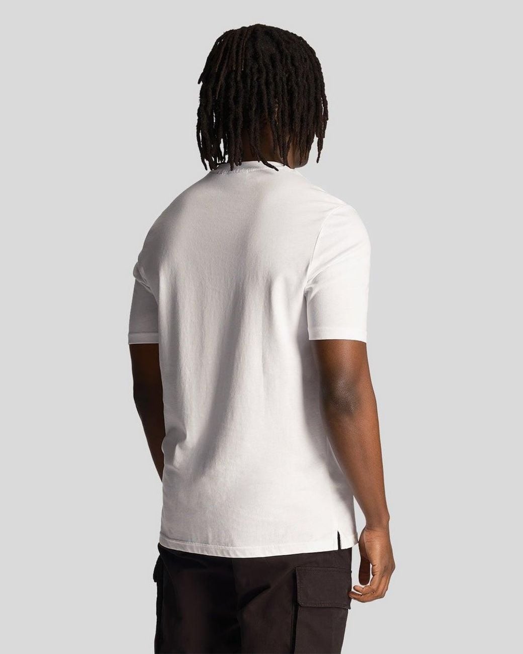 Lyle & Scott White Lyle & Scott Vibrations Print T-Shirt for men