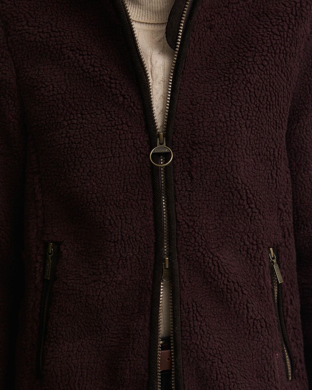 Barbour Black Lavenham Fleece Jacket