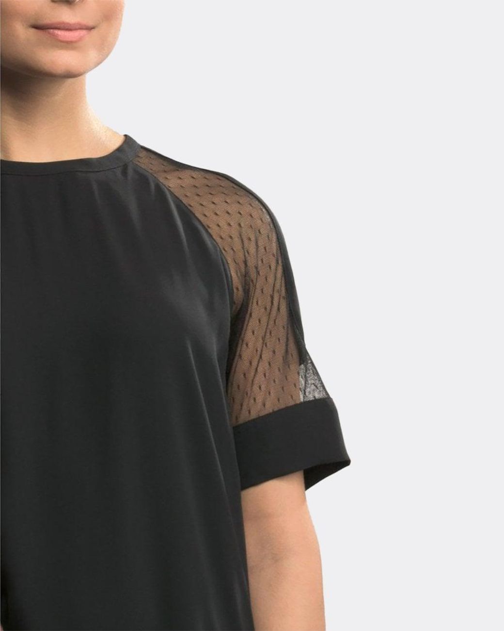 Samsøe & Samsøe Black Mouton Short Sleeved Dress