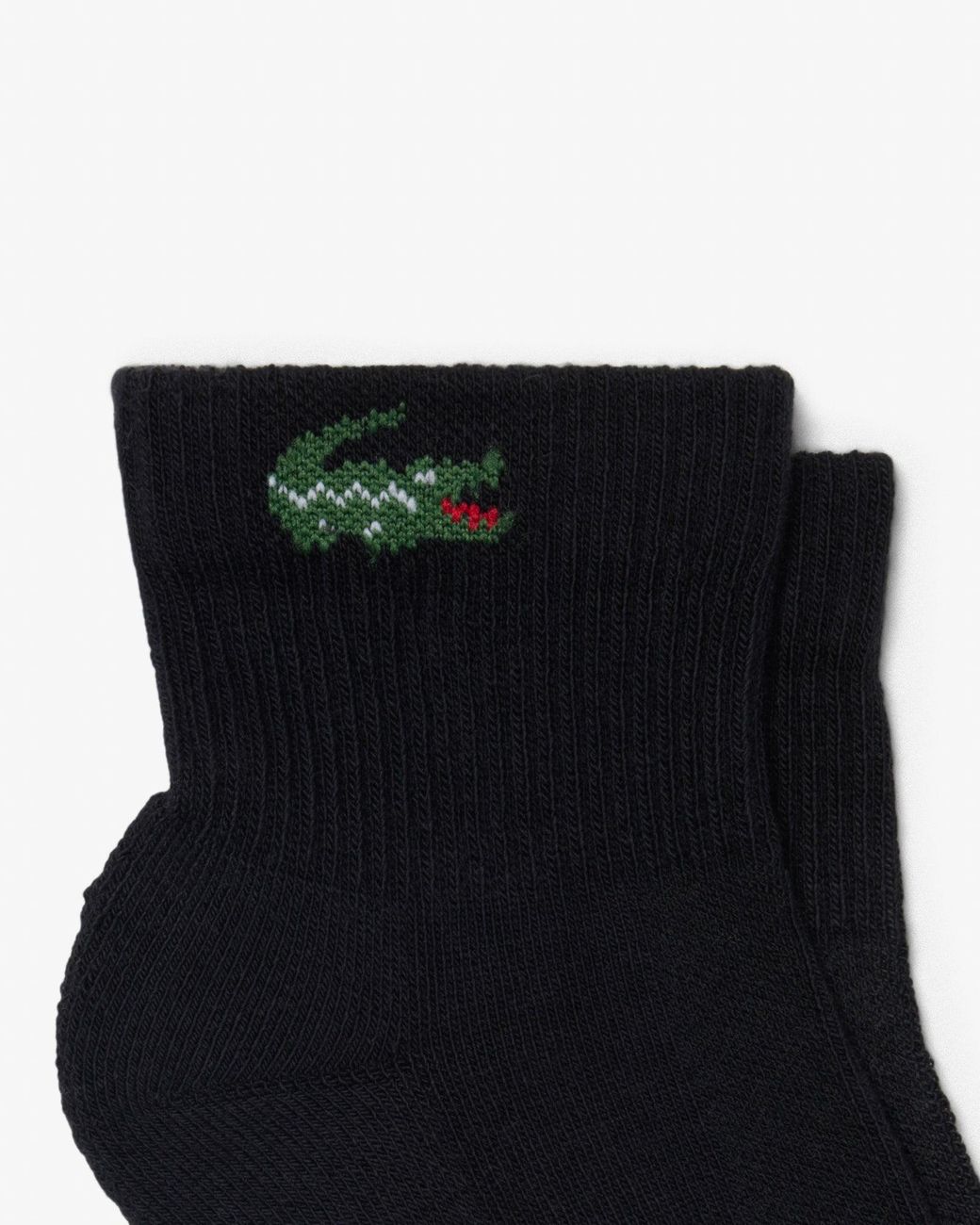 Lacoste Black 3-Pack Mid-Length Sport Socks for men