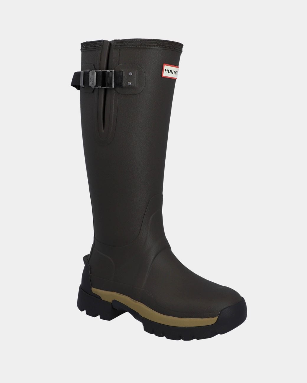 Hunter Black Balmoral Side Adjustable 3Mm Neo Lined Tech Sole Tall Boot