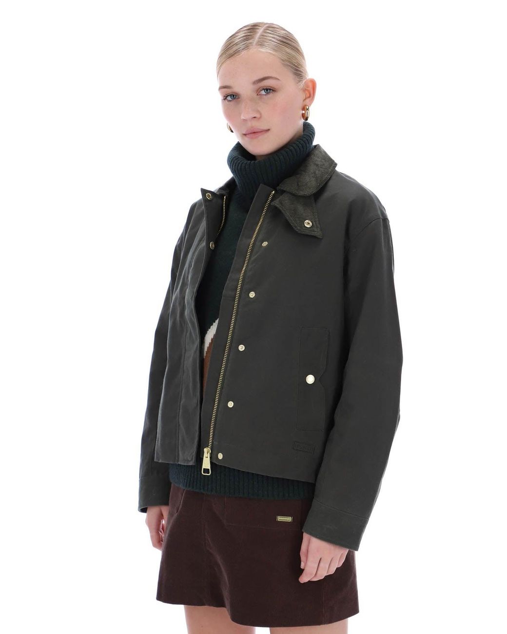 Hunter Black Leith Waxed Jacket