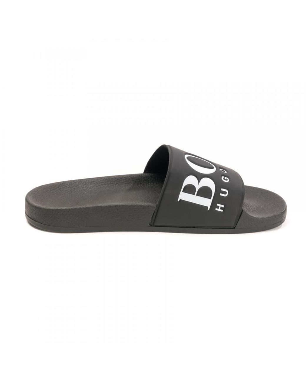 Boss sliders black new arrivals