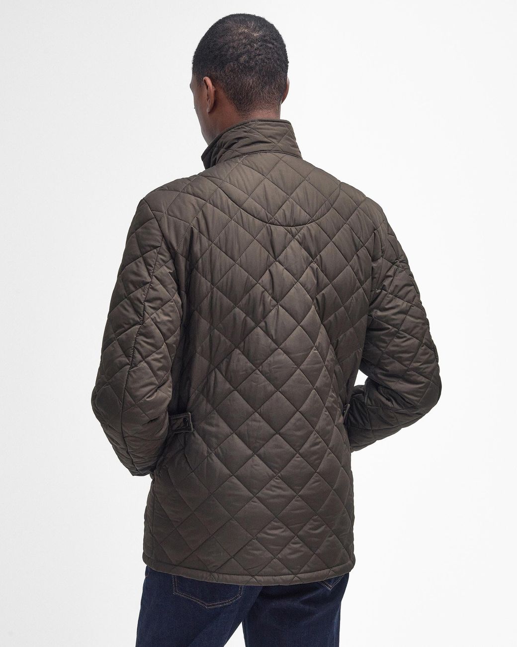 Barbour Gray Chelsea Sportsquilt Jacket for men