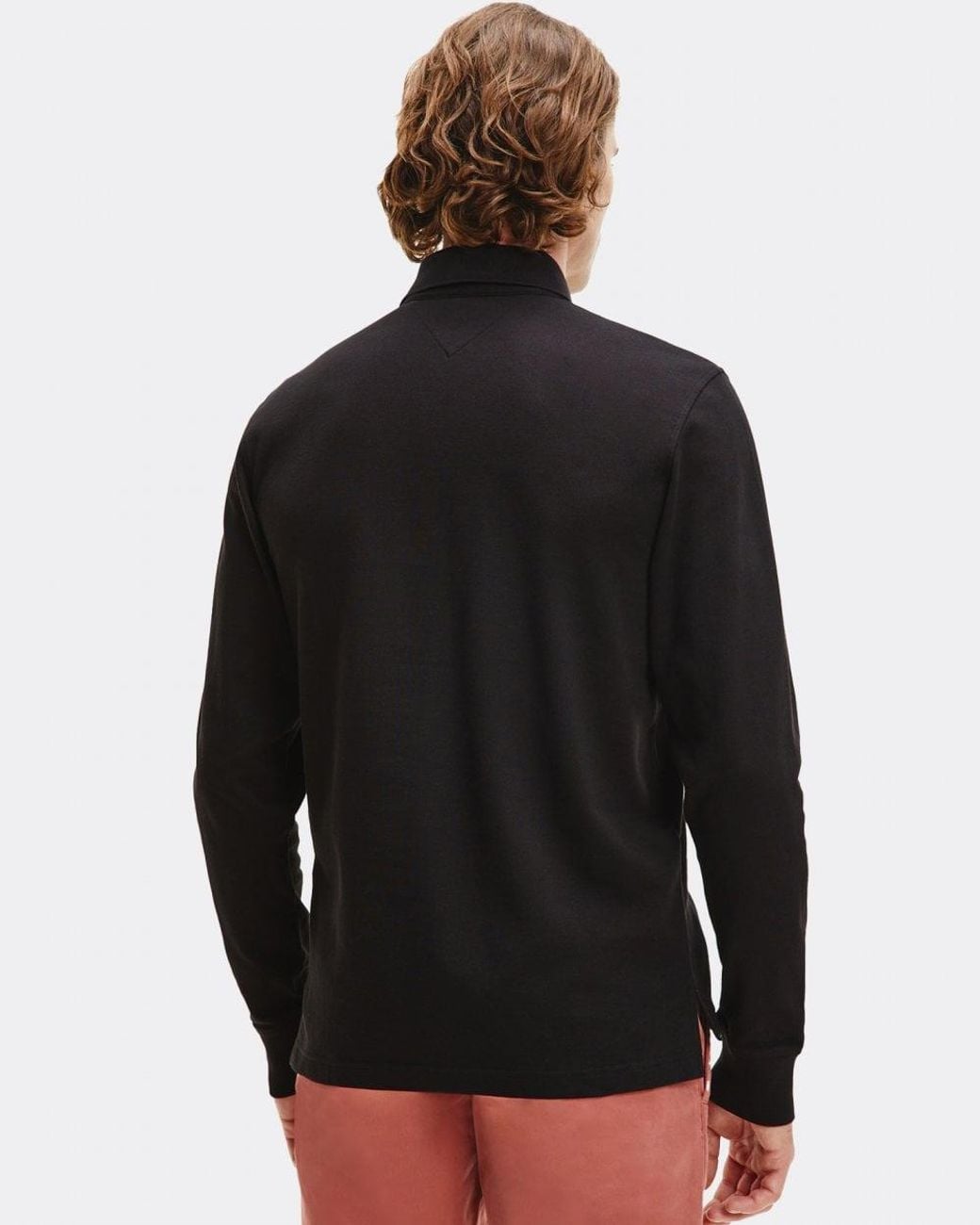 Tommy Hilfiger Black 1985 Regular Long Sleeve Polo Shirt for men