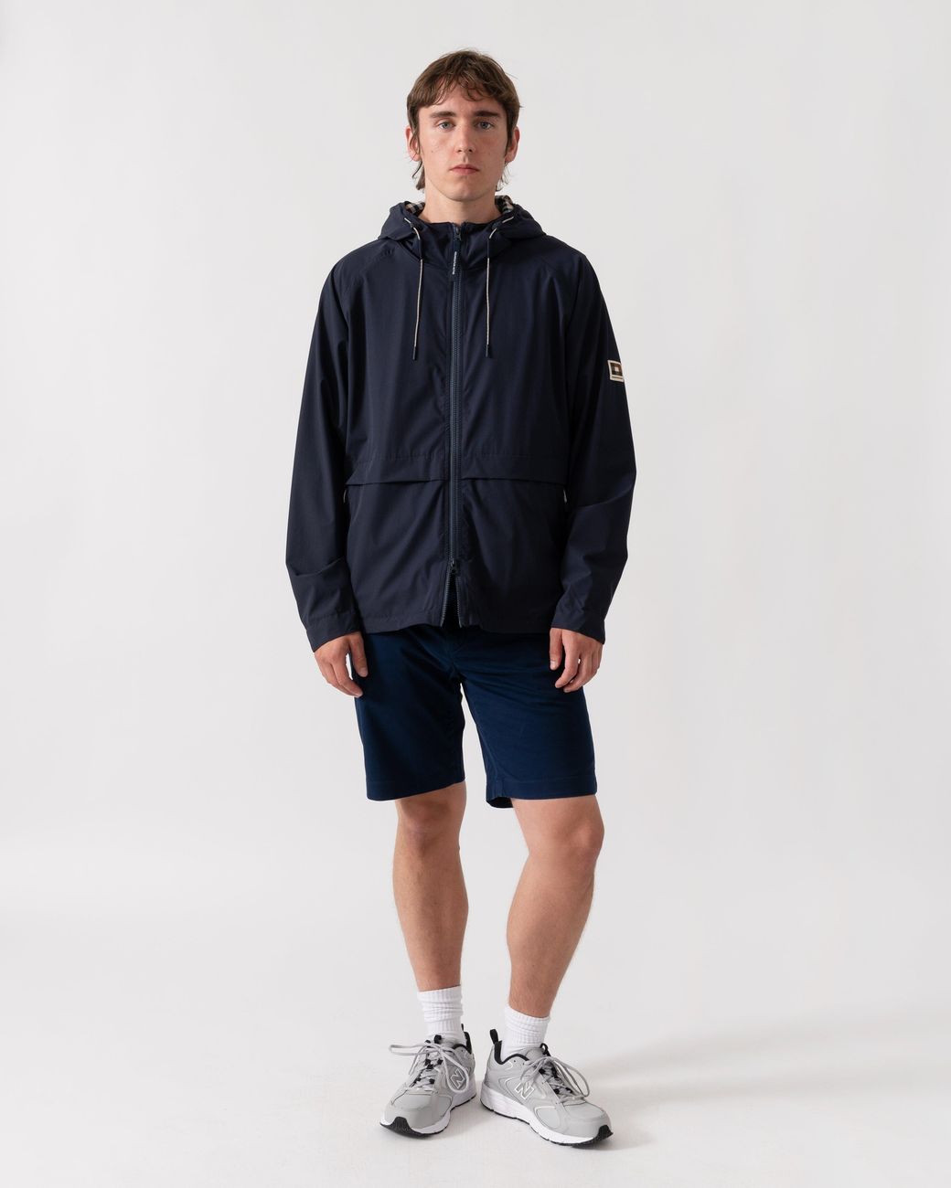 Aquascutum Blue Shell Sp Hooded Jacket for men