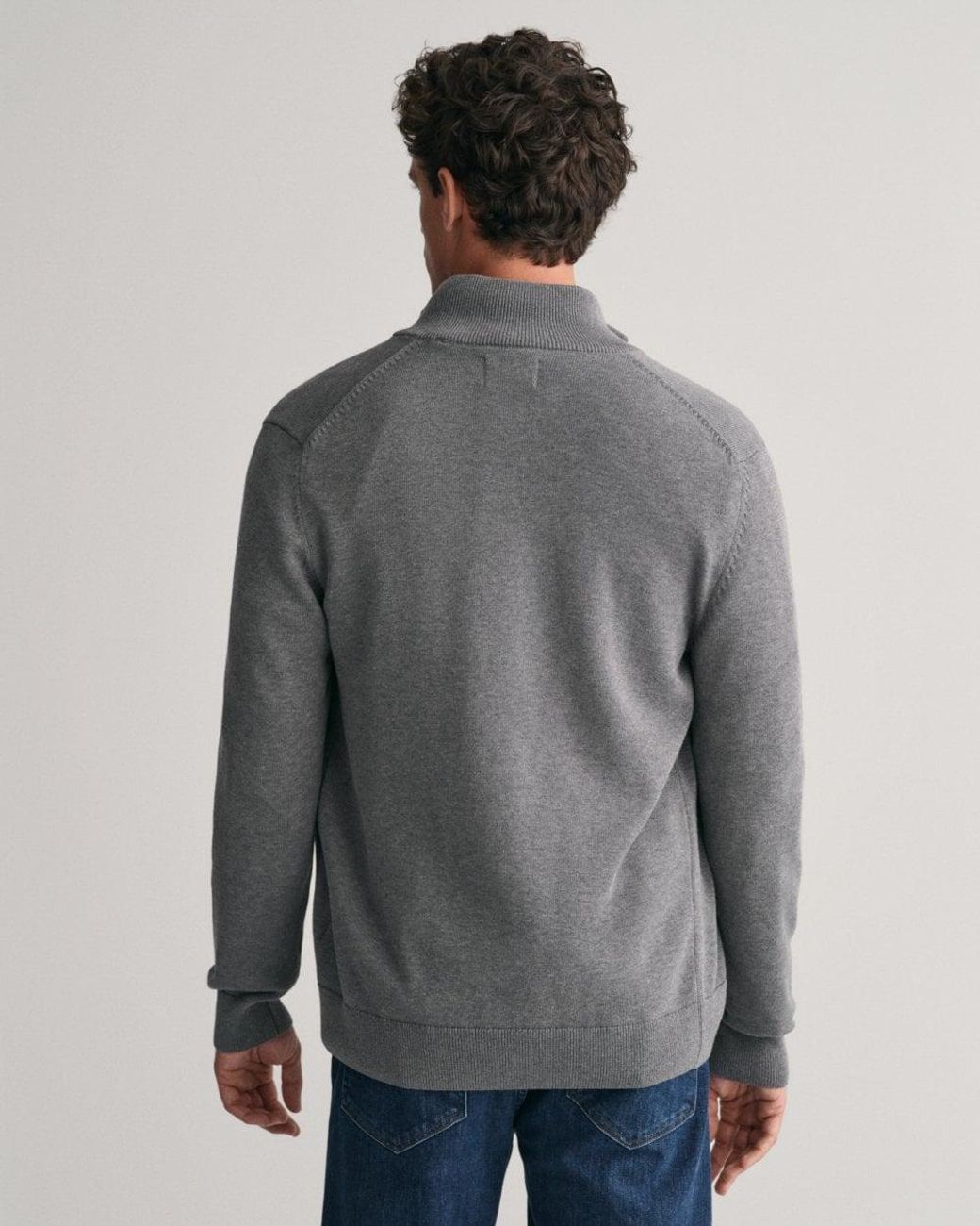 Gant Gray Casual Cotton Zip Cardigan for men