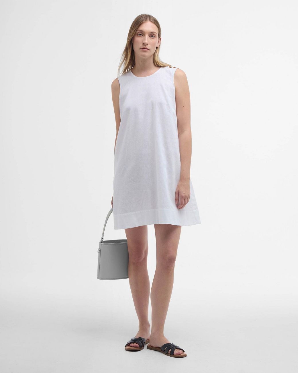 Barbour White Lucy Mini Dress