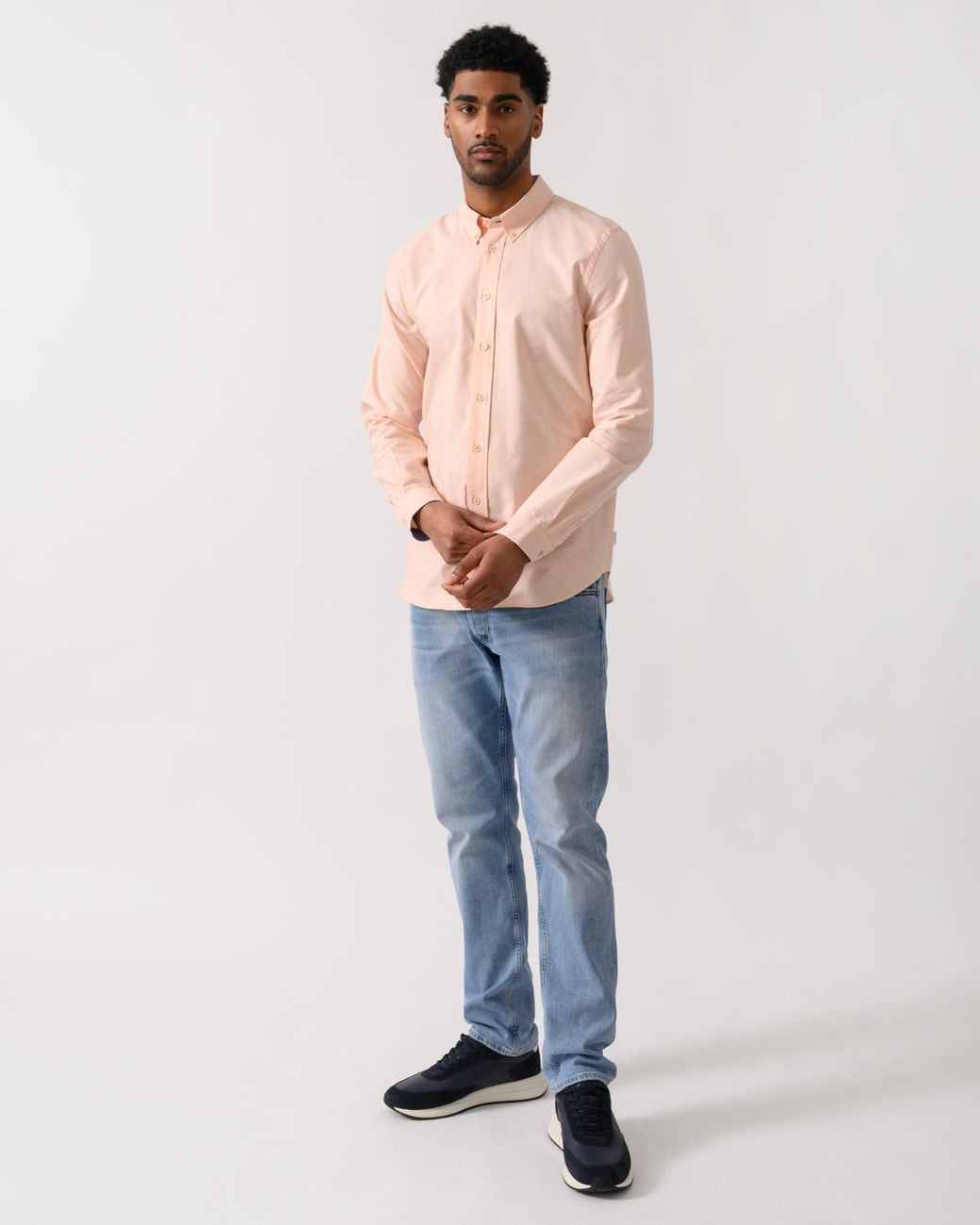 Paul Smith Natural Ps Long Sleeve Tailored Fit Shirt With Button Down Collar for men