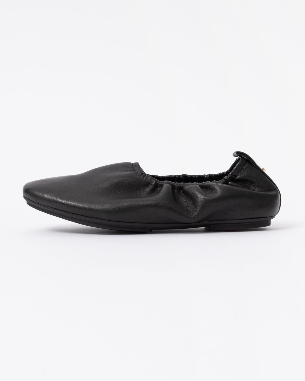 Fitflop Black Delicato Poise Leather Ballerina Shoes