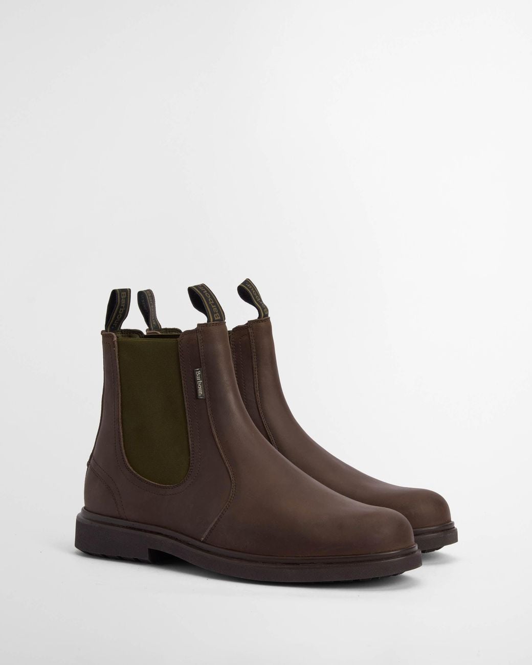Barbour Brown Hale Chelsea Boots for men