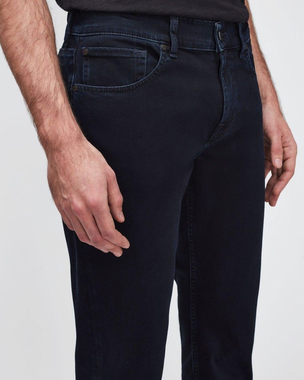 7 For All Mankind Blue Slimmy Slim Fit Luxe Performance Eco Denim Jeans for men