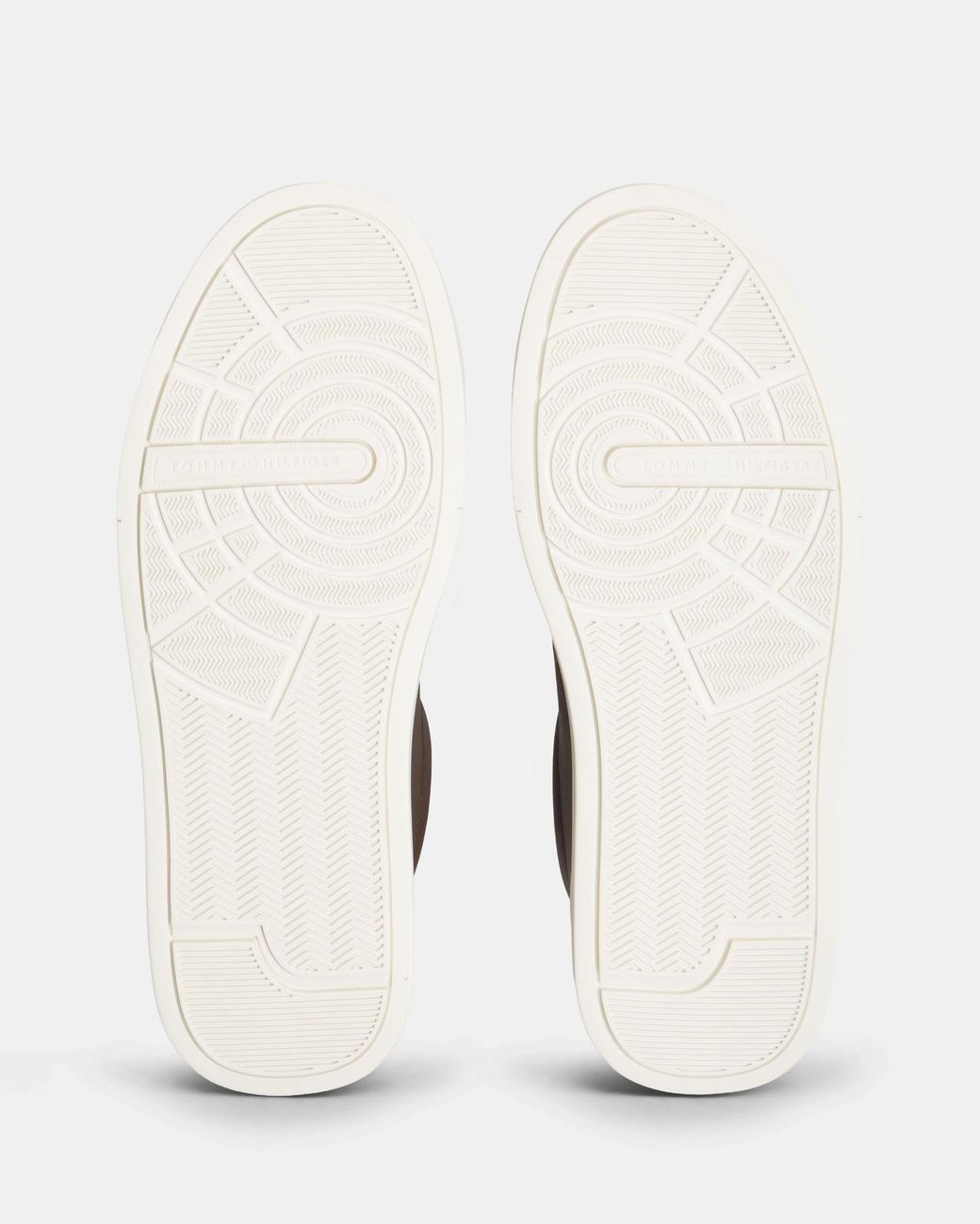 Tommy Hilfiger Brown Court Leather Detail Trainer for men