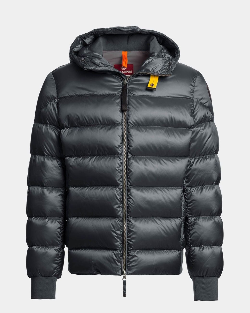 Parajumpers Gray Pharrell Hooded Down Bomber Jacket for men