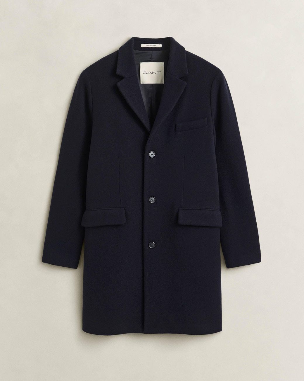 Gant Blue Classic Wool Coat for men