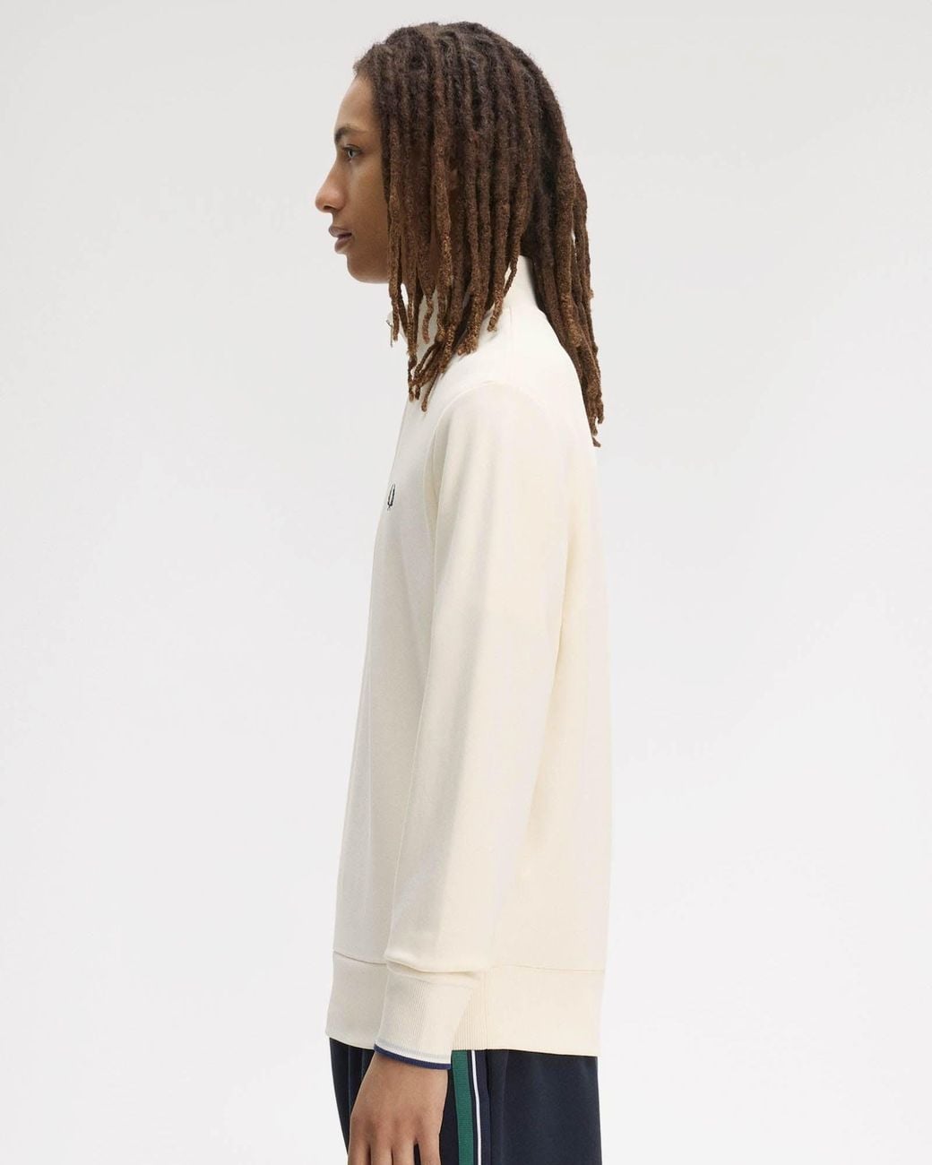 Fred Perry Natural Half Zip Sweatshirt for men