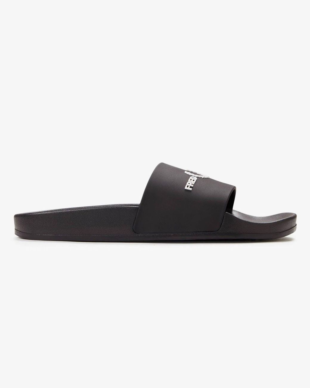 Fred Perry White Branded Slider for men