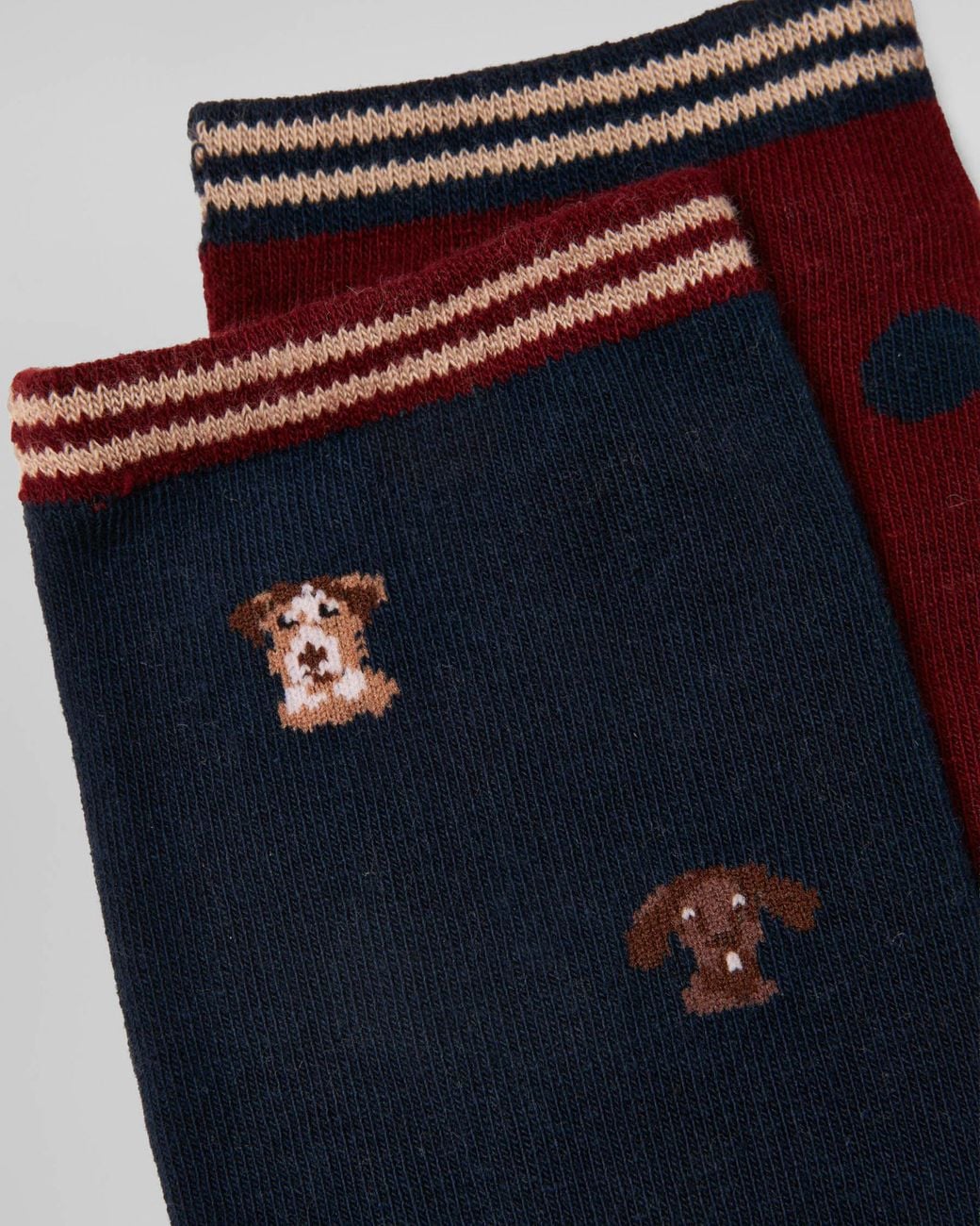 Joules Red Everyday 2 Pack Socks