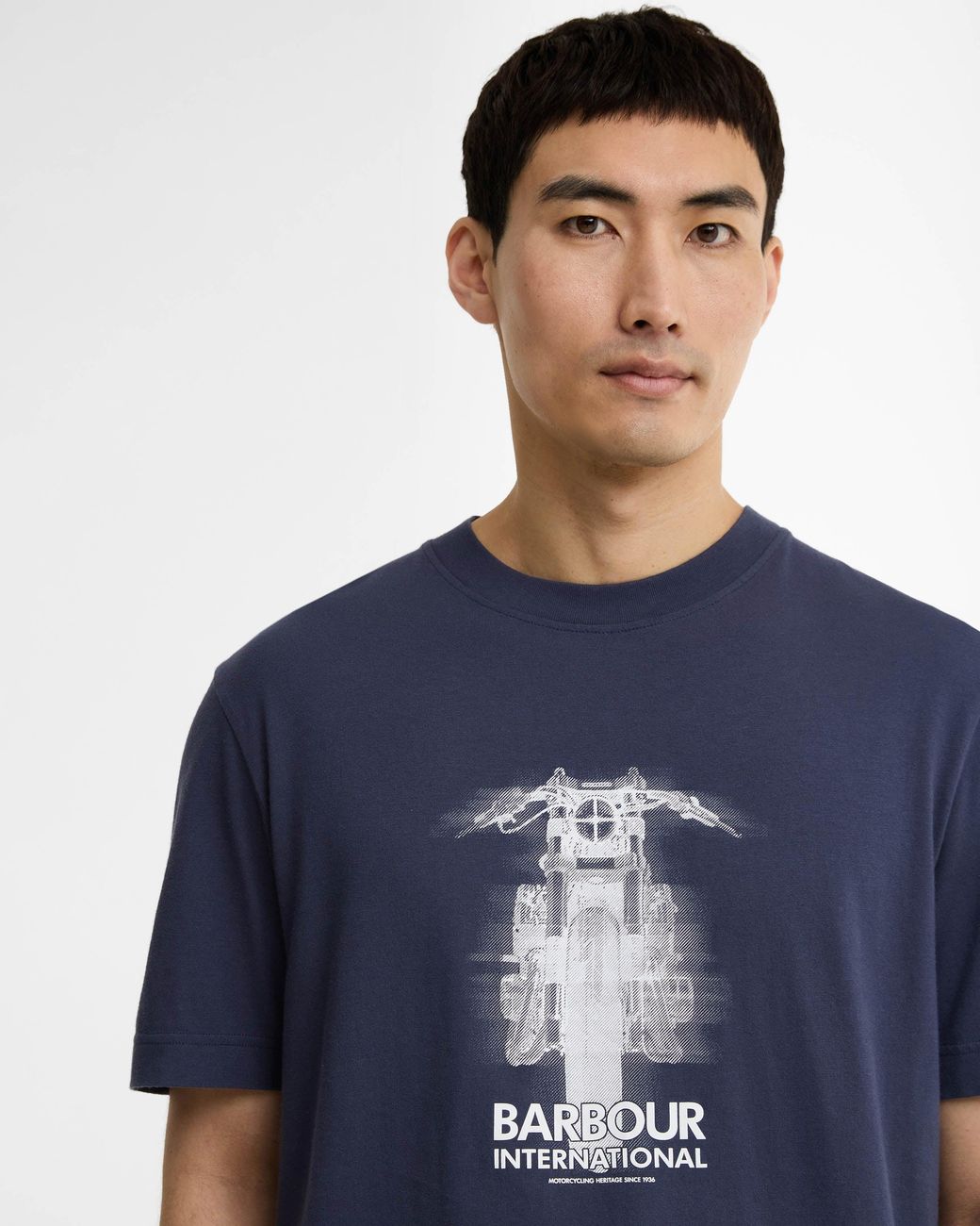 Barbour Blue Hocking Graphic T-Shirt for men