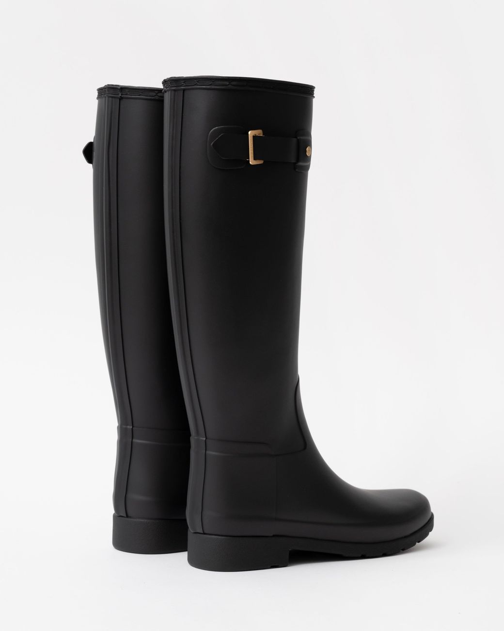 Hunter Black Refined Trim Tall Boot