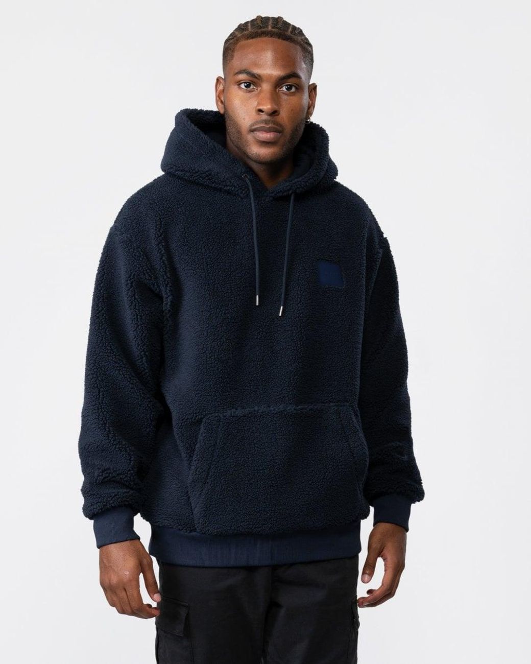 GANT Pullover Fleece Hoodie Colour 433 Evening in Blue for Men Lyst
