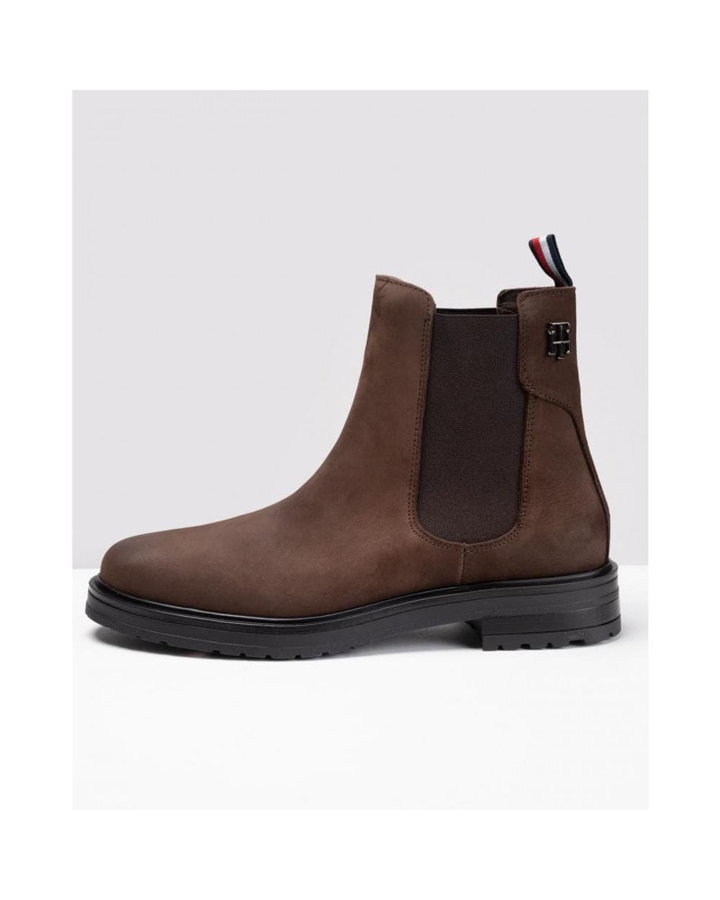 tommy hilfiger stud flat boot