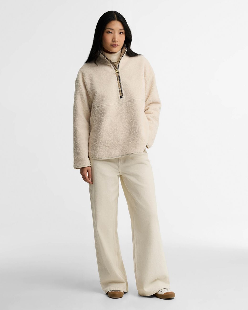 Barbour Natural Merys 1/4 Zip Fleece