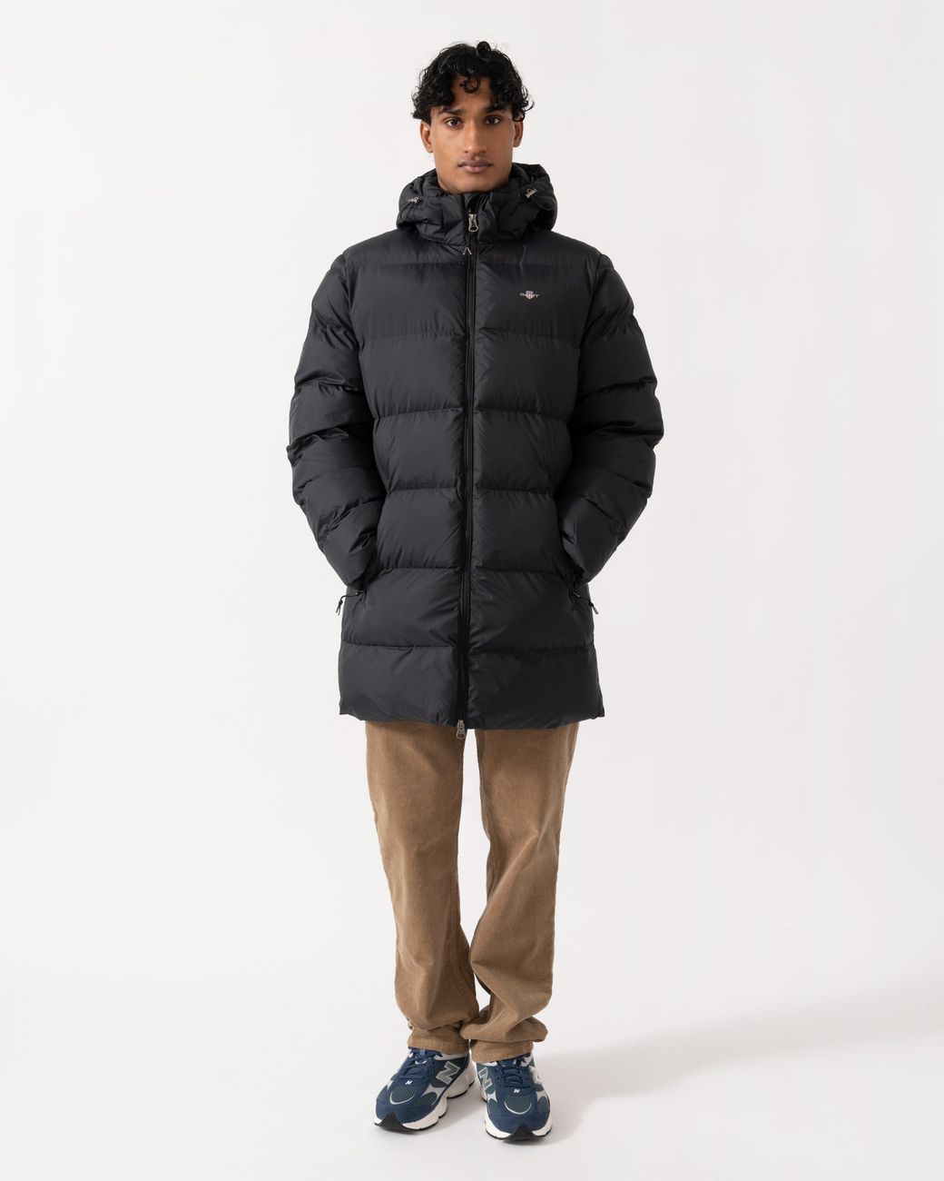 Gant Black Active Cloud Mid Length Jacket for men