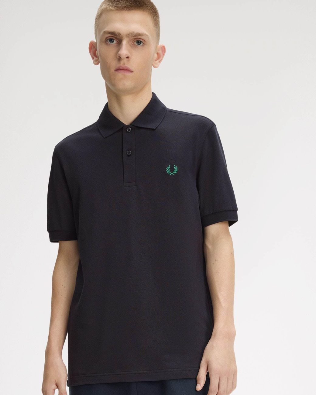 Fred Perry Black Plain Signature Polo Shirt for men