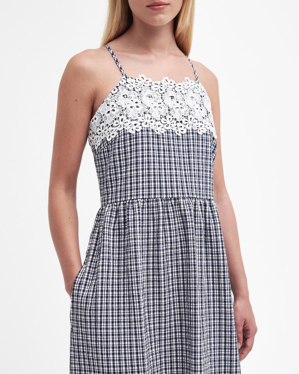 Barbour Gray Glamis Midi Dress