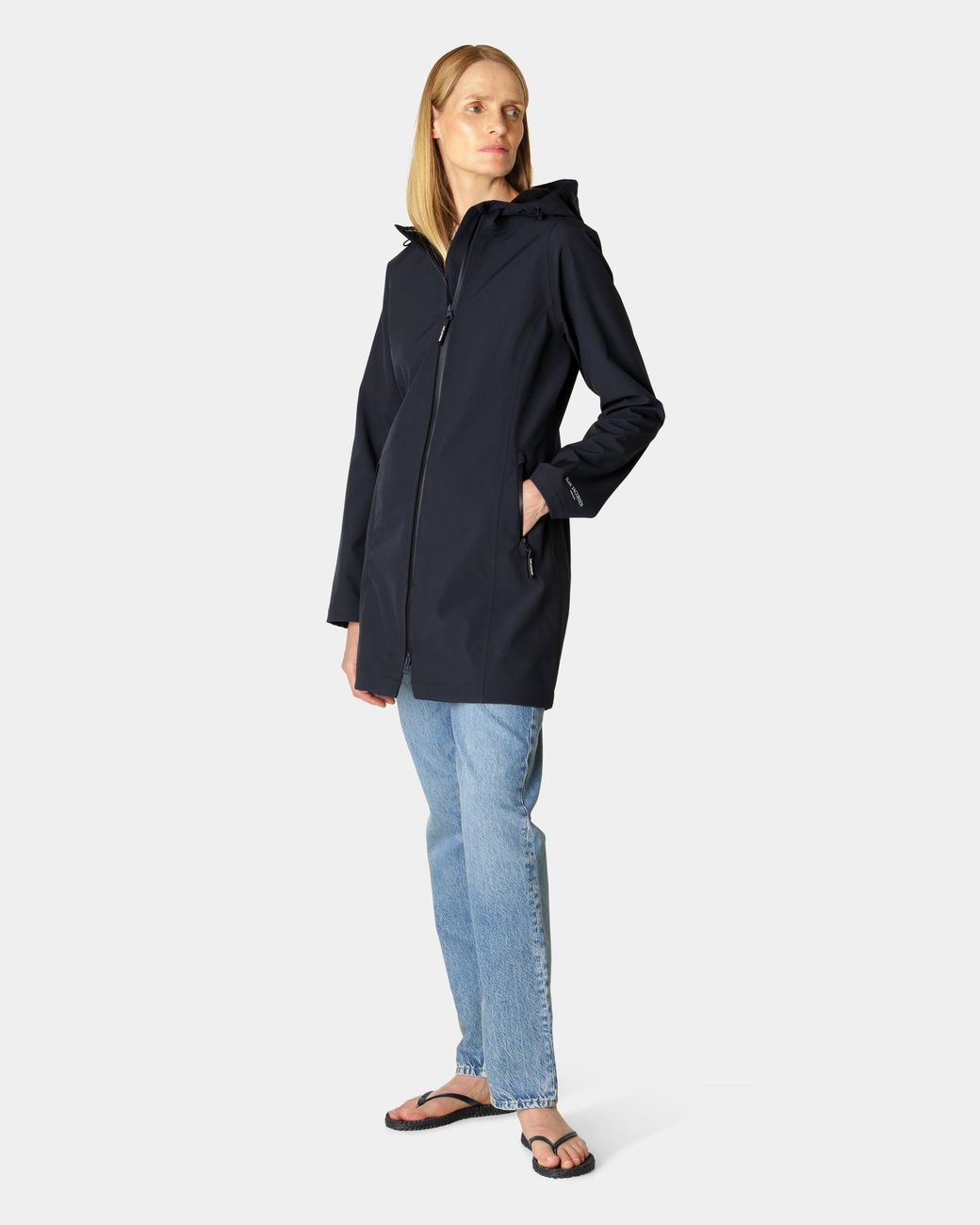 Ilse Jacobsen Blue Daybreak Softshell Raincoat