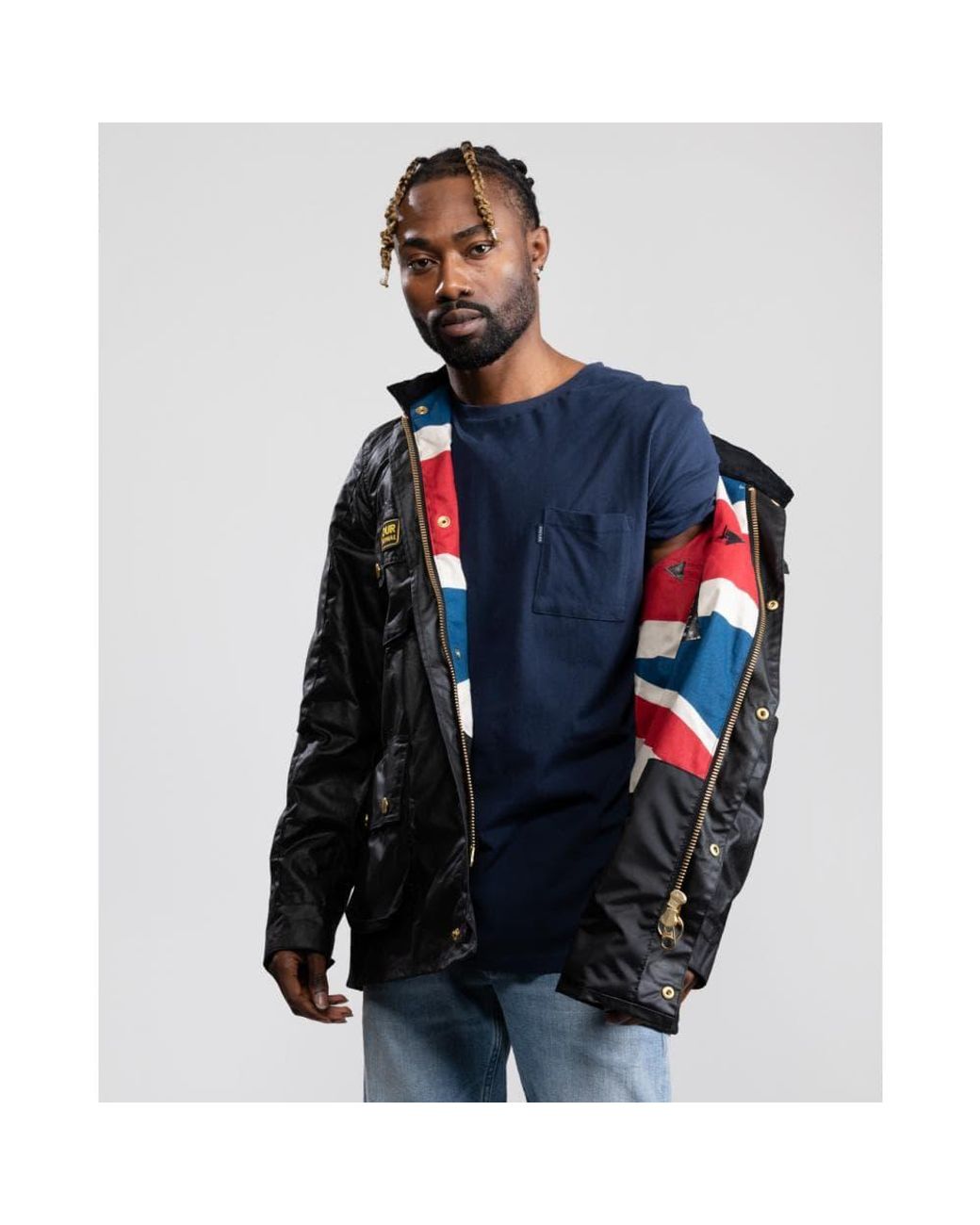 barbour bomber wax jacket