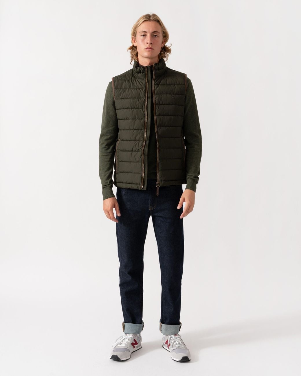 Joules Black Heritage Padded Gilet for men