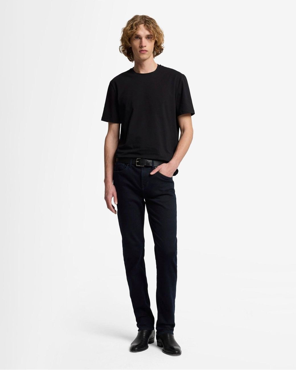 7 For All Mankind Blue Slimmy Slim Fit Luxe Performance Eco Denim Jeans for men
