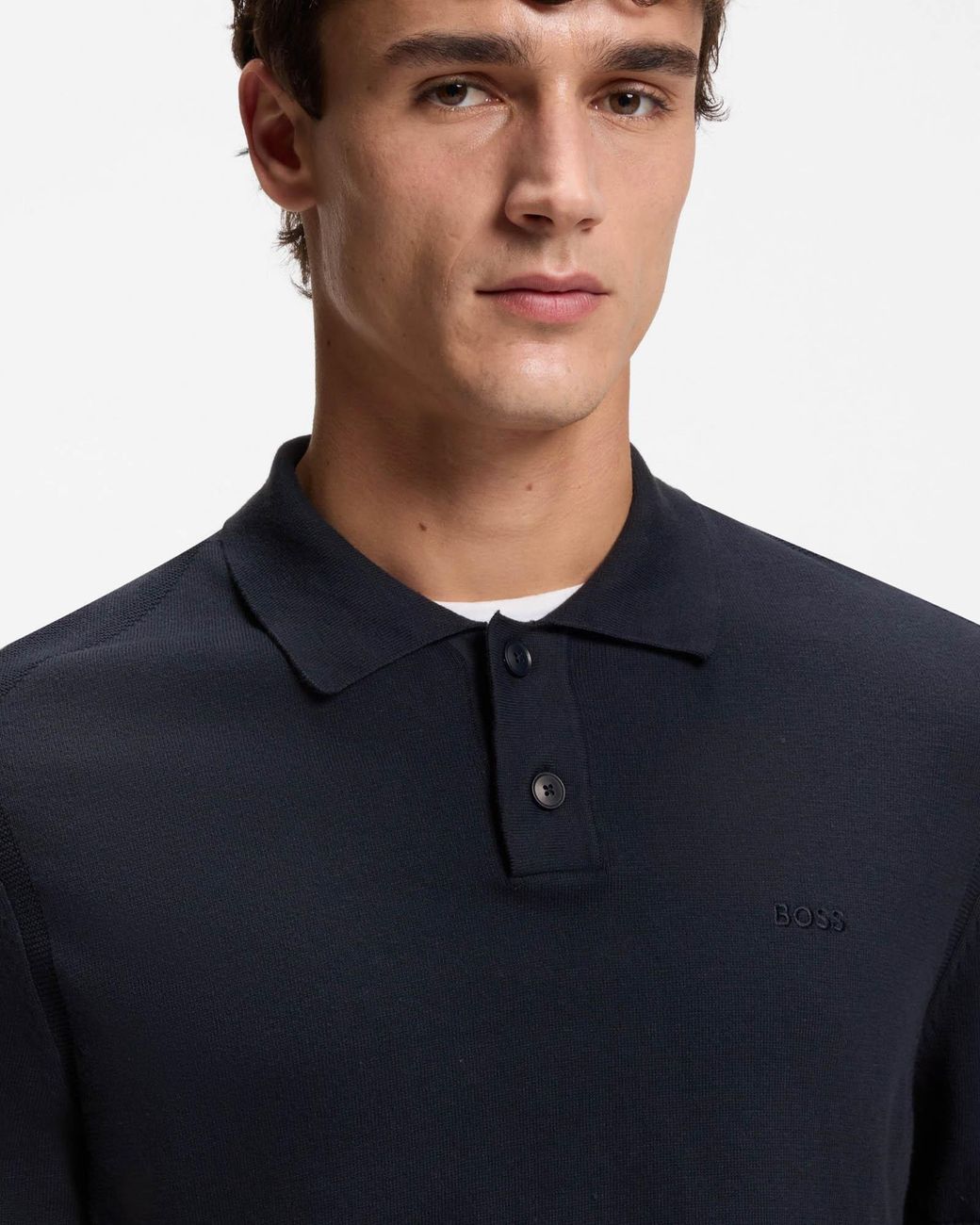 Boss Blue Asac_P Short Sleeve Polo Shirt for men